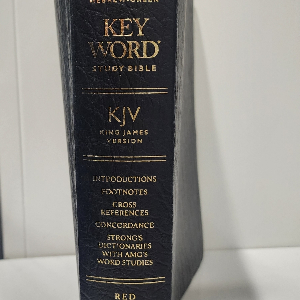 Key word study Bible. KJV. Red letter edition. Leather bound